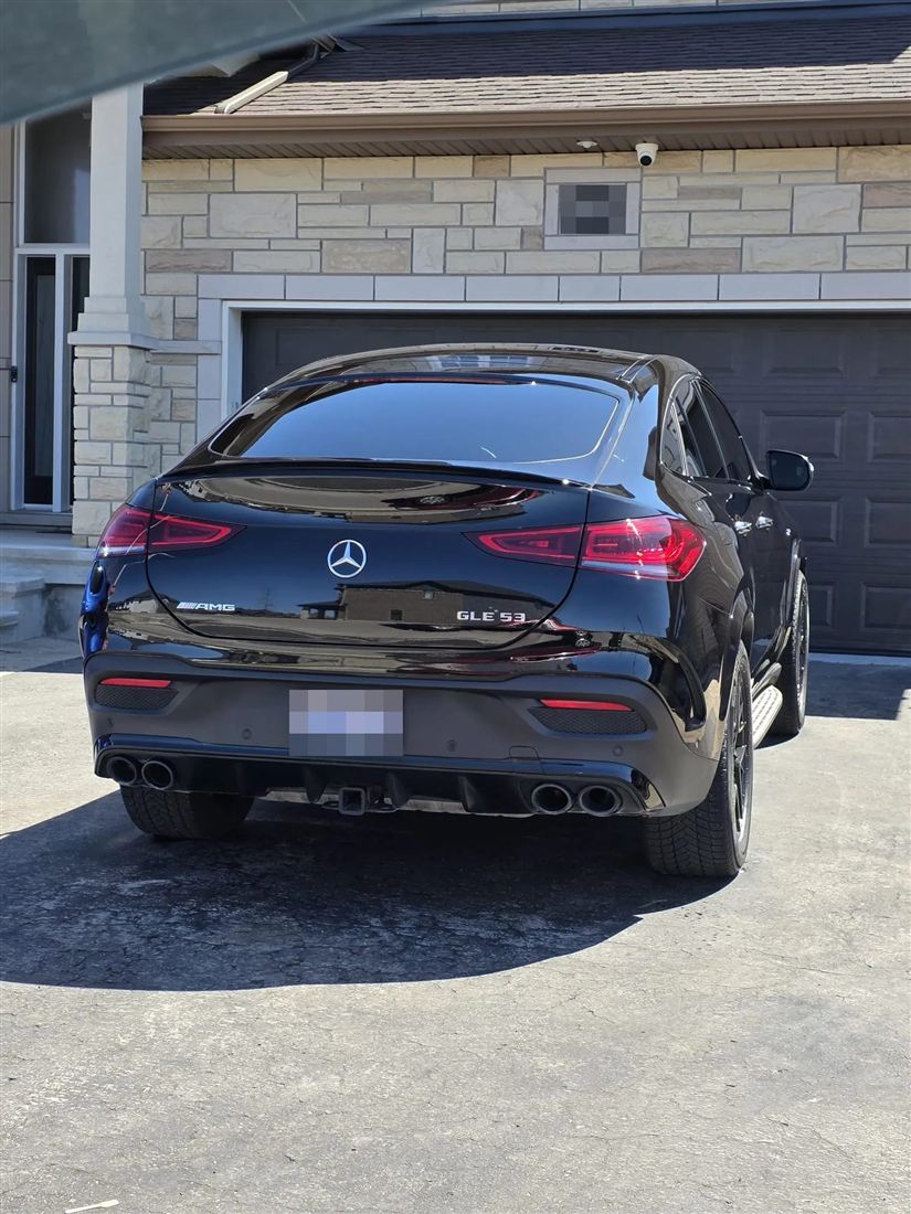 Black Mercedes-AMG GLE 53 after an exterior detail